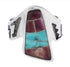 Turquoise Purple Oyster Shell Inlay Silver Ring Size 7-1/4 EX61201